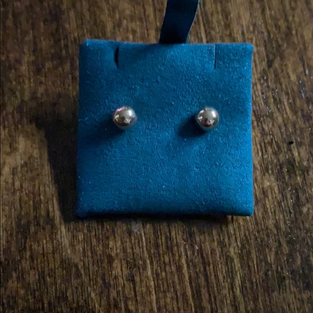 14K Rose Gold Ball Earrings